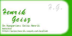 henrik geisz business card